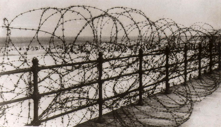 Redcar Beach during World War 2